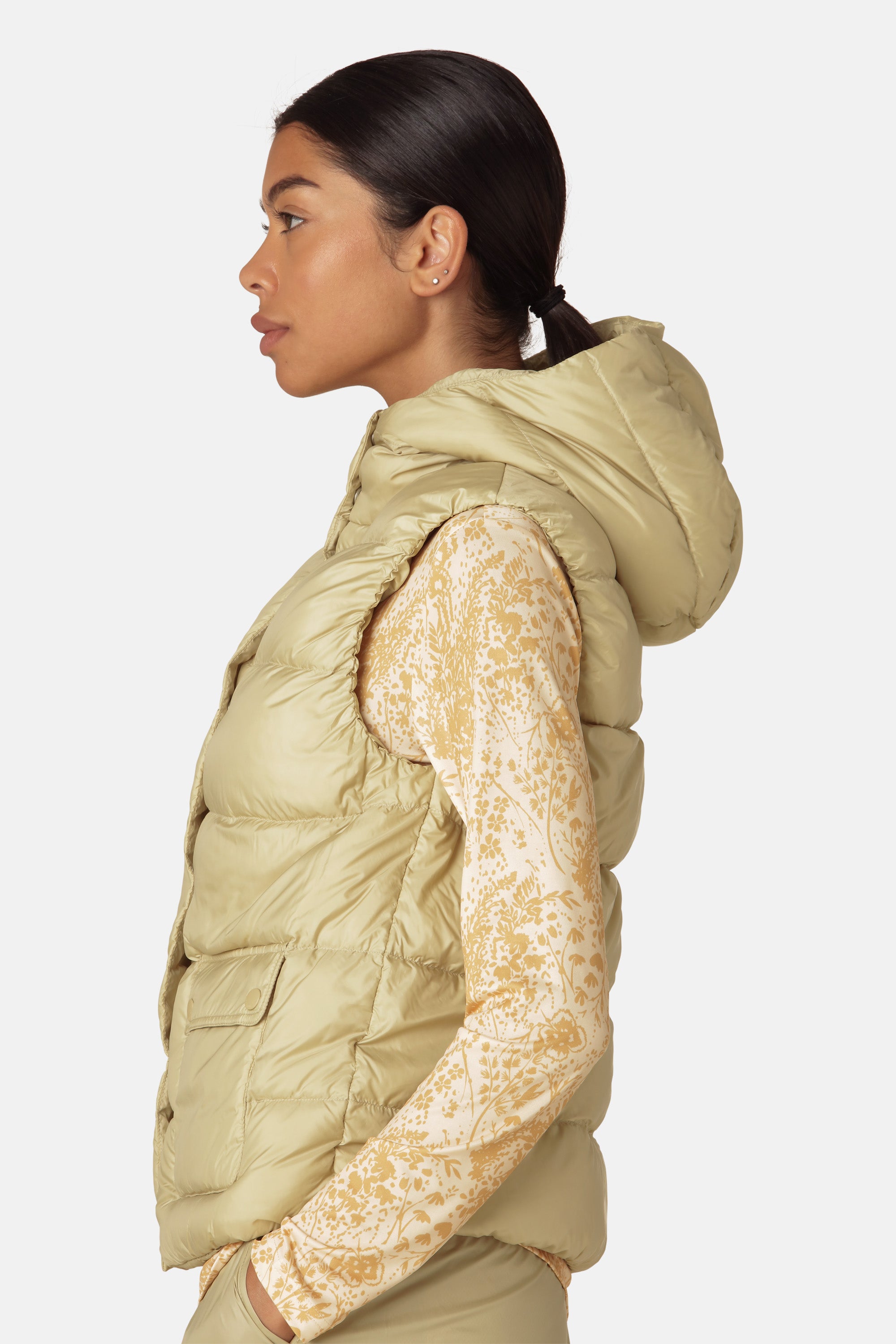 Ilse Jacobsen Hornbæk Outerwear Daunenweste Puffer vest 459 Olive Grass